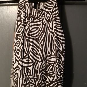 Black and white Banana Republic maxi dress